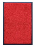 Tapis d'accueil nylon uni rouge - Rectangulaire 60 x 90cm