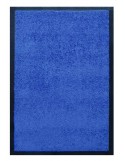 Tapis d'accueil nylon uni bleu moyen - Rectangulaire 60 x 90cm