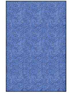 TAPIS PRESTIGE D'INTÉRIEUR - Fibre nylon bleu chiné - Rectangulaire 120x180cm