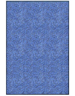 TAPIS PREMIUM - Fibre nylon bleu chiné - Rectangulaire 120x180cm