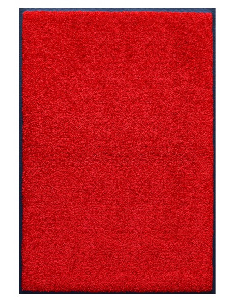 TAPIS PRESTIGE D'INTÉRIEUR - Fibre nylon uni rouge - Rectangulaire 120x180cm