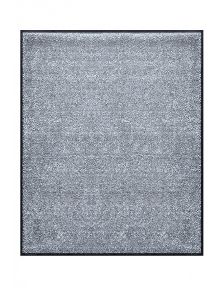 TAPIS DE PORTE D'ENTRÉE - NYLON UNI GRIS CLAIR - Rectangulaire 80x90cm