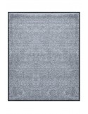 TAPIS DE PORTE D'ENTRÉE - NYLON UNI GRIS CLAIR - Rectangulaire 80 x 90cm