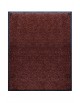 TAPIS DE PORTE D'ENTRÉE - NYLON UNI MARRON FONCÉ - Rectangulaire 80x90cm