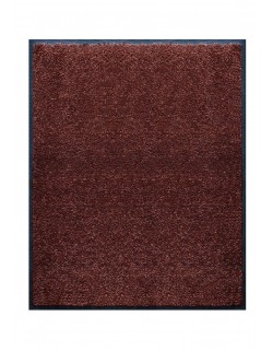 TAPIS DE PORTE D'ENTRÉE - NYLON UNI MARRON FONCÉ - Rectangulaire 80x90cm