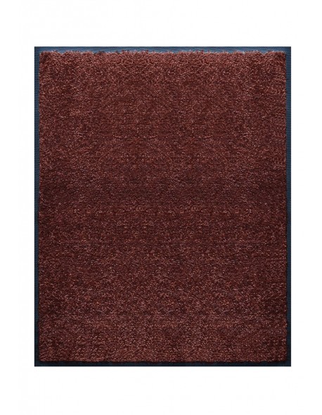 TAPIS DE PORTE D'ENTRÉE - NYLON UNI MARRON FONCÉ - Rectangulaire 80x90cm