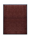 TAPIS DE PORTE D'ENTRÉE - NYLON UNI MARRON FONCÉ - Rectangulaire 80 x 90cm