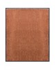 TAPIS DE PORTE D'ENTRÉE - NYLON UNI MARRON CARAMEL - Rectangulaire 80x90cm
