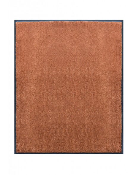 TAPIS DE PORTE D'ENTRÉE - NYLON UNI MARRON CARAMEL - Rectangulaire 80x90cm