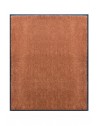 TAPIS DE PORTE D'ENTRÉE - NYLON UNI MARRON CARAMEL - Rectangulaire 80x90cm