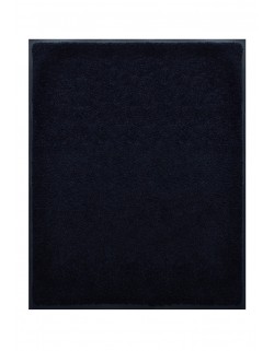 TAPIS DE PORTE D'ENTRÉE - NYLON UNI NOIR - Rectangulaire 80 x 90cm