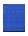 TAPIS DE PORTE D'ENTRÉE - NYLON UNI BLEU - Rectangulaire 80x90cm