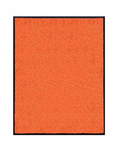 TAPIS DE PORTE D'ENTRÉE - NYLON UNI ORANGE - Rectangulaire 80x90cm