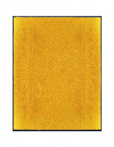 TAPIS DE PORTE D'ENTRÉE - NYLON UNI JAUNE ORANGE - Rectangulaire 80x90cm