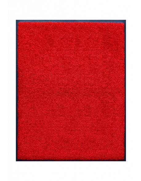 TAPIS DE PORTE D'ENTRÉE - NYLON UNI ROUGE - Rectangulaire 80 x 90cm