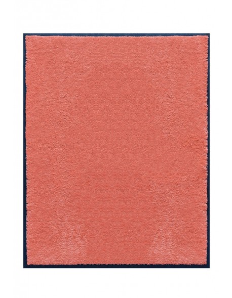 TAPIS DE PORTE D'ENTRÉE - NYLON UNI SAUMON - Rectangulaire 80 x 90cm