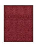 TAPIS DE PORTE D'ENTRÉE - NYLON BORDEAUX CHINÉ - Rectangulaire 80 x 90cm