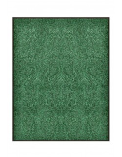 TAPIS DE PORTE D'ENTRÉE - NYLON VERT CHINÉ - Rectangulaire 80 x 90cm