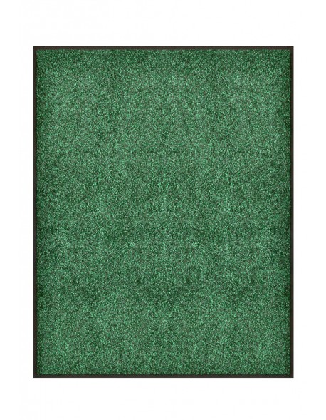 TAPIS DE PORTE D'ENTRÉE - NYLON VERT CHINÉ - Rectangulaire 80 x 90cm