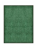 TAPIS DE PORTE D'ENTRÉE - NYLON VERT CHINÉ - Rectangulaire 80 x 90cm