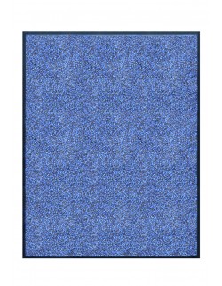 TAPIS DE PORTE D'ENTRÉE - NYLON BLEU CHINÉ - Rectangulaire 80x90cm