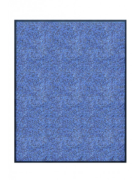 TAPIS DE PORTE D'ENTRÉE - NYLON BLEU CHINÉ - Rectangulaire 80 x 90cm