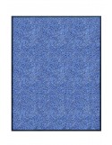 TAPIS DE PORTE D'ENTRÉE - NYLON BLEU CHINÉ - Rectangulaire 80 x 90cm