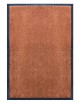 PAILLASSON Haut-de-gamme - Nylon uni marron caramel - Rectangulaire 50 x 75cm