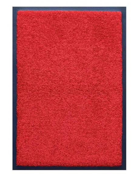 PAILLASSON Haut-de-gamme - Nylon uni rouge - Rectangulaire 50 x 75cm