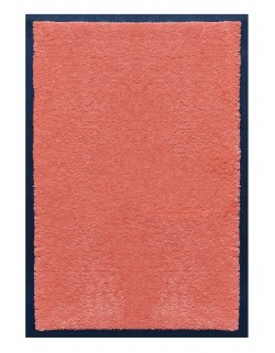 PAILLASSON Haut-de-gamme - Nylon uni saumon - Rectangulaire 50 x 75cm