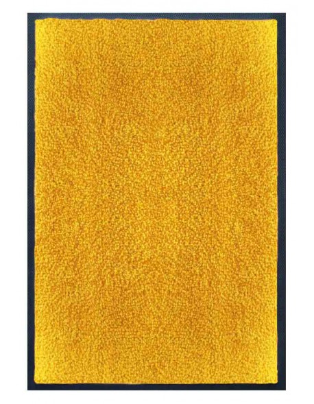 PAILLASSON Haut-de-gamme - Nylon uni jaune orangé - Rectangulaire 50 x 75cm