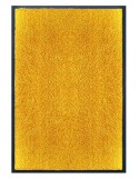 PAILLASSON Haut-de-gamme - Nylon uni jaune orangé - Rectangulaire 50 x 75cm