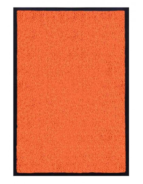 PAILLASSON Haut-de-gamme - Nylon uni orange - Rectangulaire 50 x 75cm