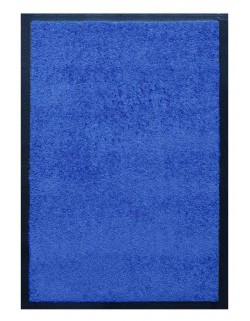 PAILLASSON Haut-de-gamme - Nylon uni bleu - Rectangulaire 50 x 75cm