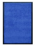 PAILLASSON Haut-de-gamme - Nylon uni bleu - Rectangulaire 50 x 75cm