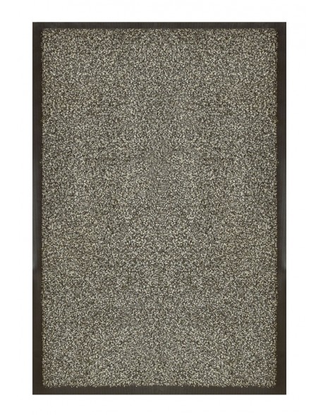 PAILLASSON Haut-de-gamme - Nylon chiné gris  - Rectangulaire 50 x 75cm