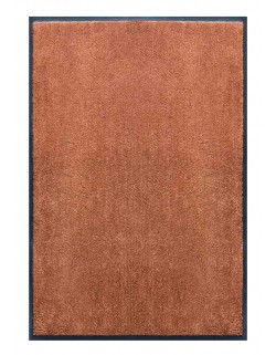 PAILLASSON Haut-de-gamme - Nylon uni marron caramel - Rectangulaire 80 x 120cm