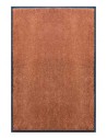 PAILLASSON Haut-de-gamme - Nylon uni marron caramel - Rectangulaire 80 x 120cm