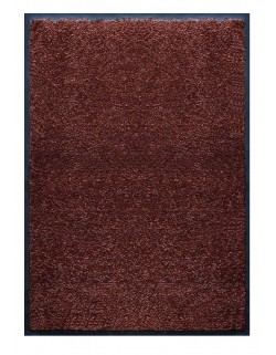 PAILLASSON Haut-de-gamme - Nylon uni marron foncé - Rectangulaire 80 x 120cm