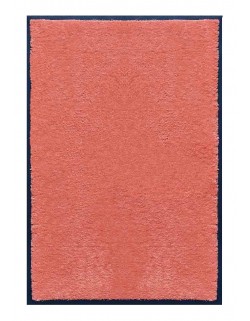 PAILLASSON Haut-de-gamme - Nylon uni saumon - Rectangulaire 80 x 120cm