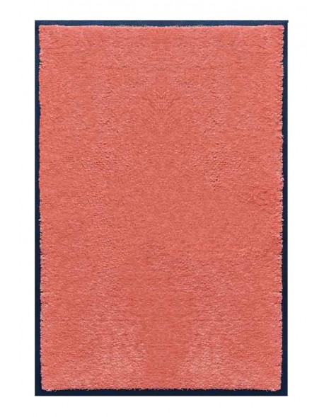 PAILLASSON Haut-de-gamme - Nylon uni saumon - Rectangulaire 80 x 120cm