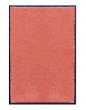PAILLASSON Haut-de-gamme - Nylon uni saumon - Rectangulaire 80 x 120cm