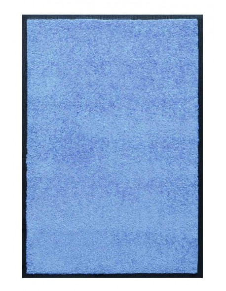 PAILLASSON Haut-de-gamme - Nylon uni bleu ciel - Rectangulaire 80 x 120cm