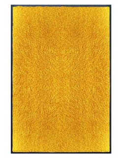 PAILLASSON Haut-de-gamme - Nylon uni jaune orangé - Rectangulaire 80 x 120cm