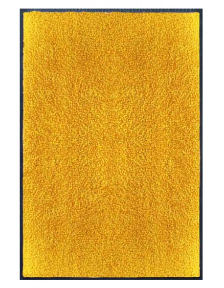 PAILLASSON Haut-de-gamme - Nylon uni jaune orangé - Rectangulaire 80 x 120cm