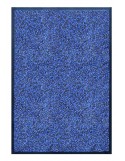 PAILLASSON Haut-de-gamme - Nylon bleu chiné - Rectangulaire 80 x 120cm