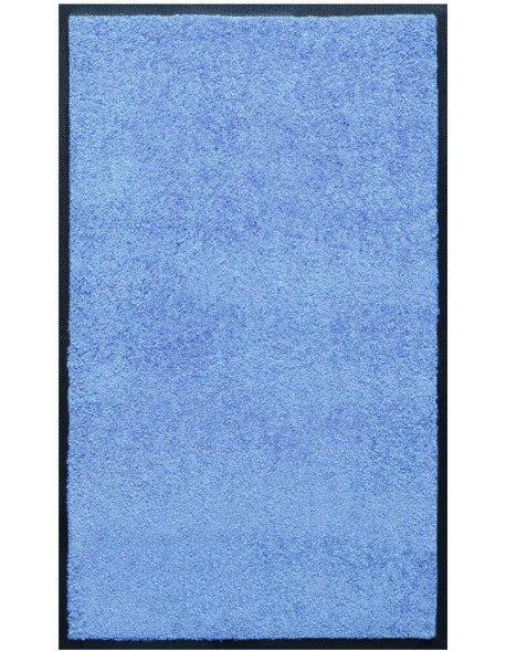 PAILLASSON Haut-de-gamme - Nylon uni bleu ciel - Rectangulaire 90 x 150cm