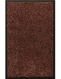 TAPIS D'ENTRÉE COTON - 40x60cm -PREMIUM MARRON FONCÉ