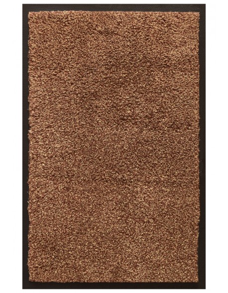 TAPIS D'ENTRÉE COTON - 50x75cm - PREMIUM MARRON TAUPE