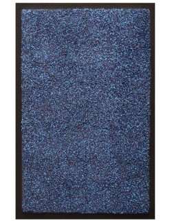 TAPIS D'ENTRÉE COTON - 50x75cm -PREMIUM BLEU